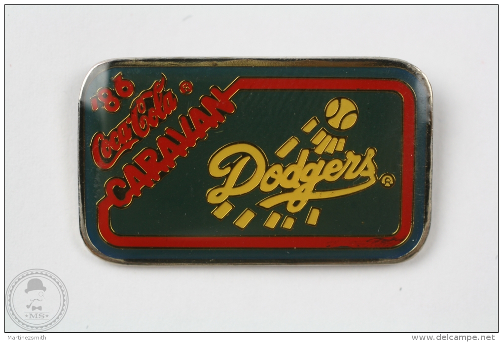 LA Dodgers Baseball 1986 Coca Cola Caravan - Pin Badge #PLS - Coca-Cola