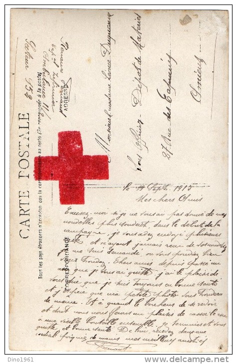CPA 621 - MILITARIA - Carte Photo Militaire - Croix - Rouge - Caporal Infirmier F. RENAUX  Ambulance 11 / 2  SP 152 - Characters