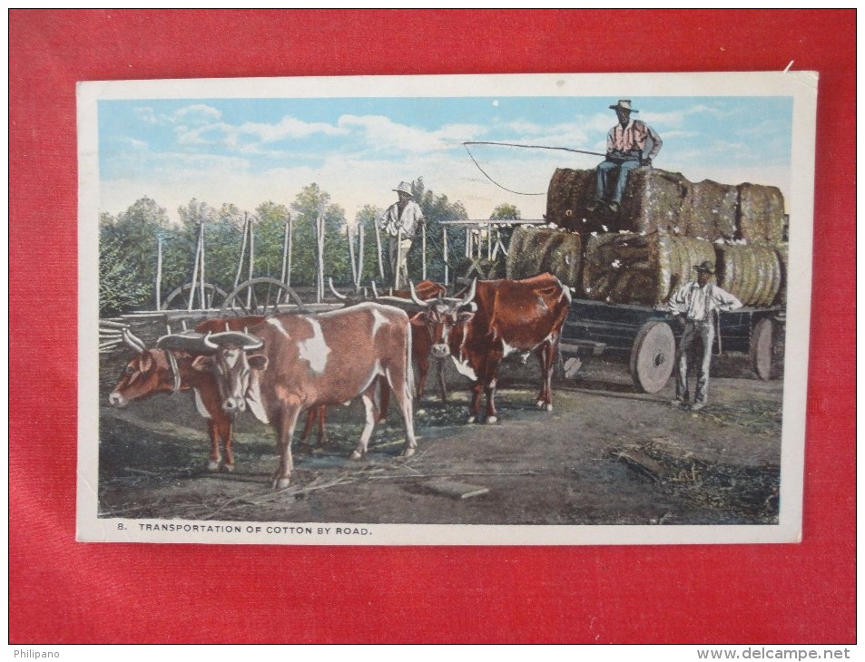 Transportation Of Cotton By Road 1920 Cancel  Ref 1417 - Industry