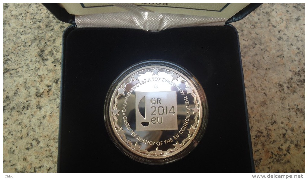 Grèce - 10 Euro Argent BE, La Presidence De L'UE, 2014 - Griechenland