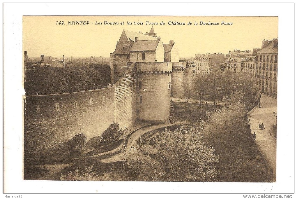 NANTES - LOIRE ATLANTIQUE - LES DOUVES ET LES TROIS TOURS DU CHATEAU DE LA DUCHESSE ANNE - Nantes