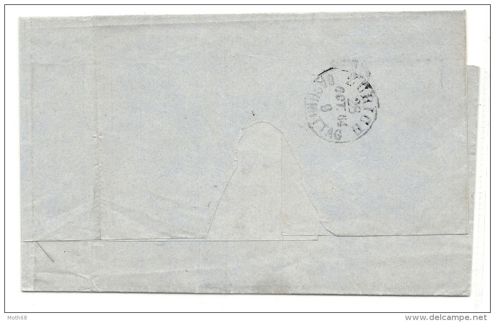 1864  5 Rp. Sitzende  THALWEIL Nach Zürich (an SKA) - Lettres & Documents