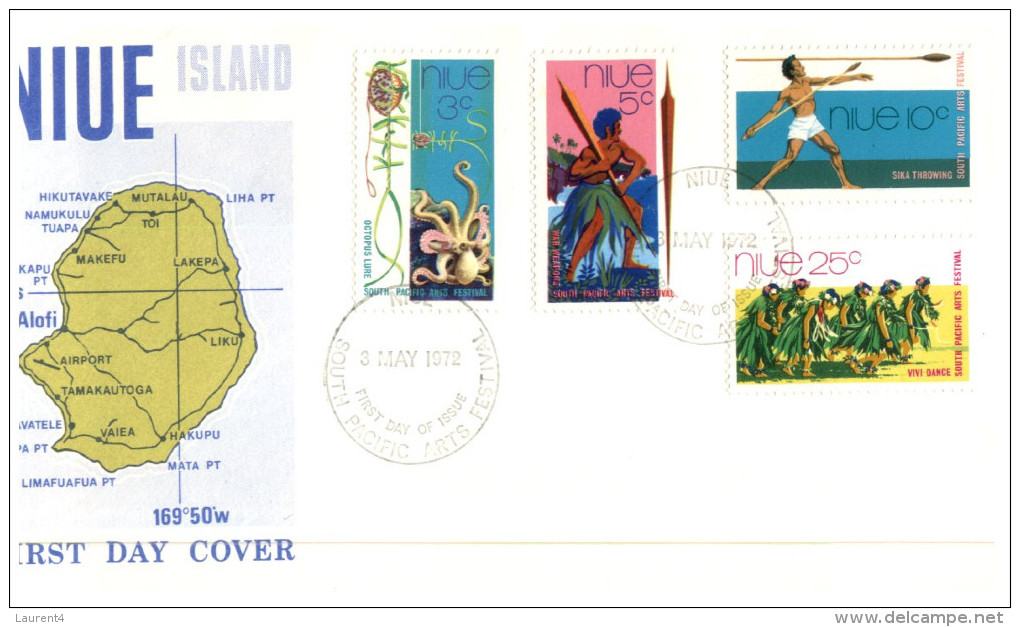 (PH 561) Niue Island FDC Cover - 1972 - Niue