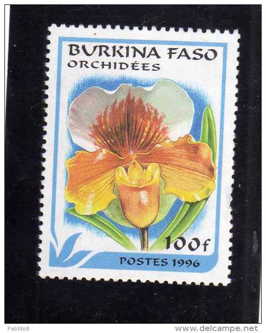 BURKINA FASO 1996 ORCHIDS ORCHIDEES ORCHIDEE 100 F ORCHIDEA ORCHID ORCHIDEE MNH - Burkina Faso (1984-...)
