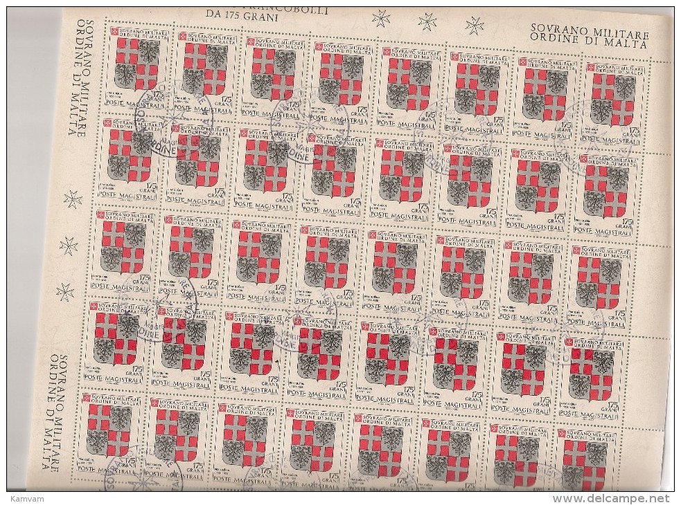 SMOM MALTA  N°205  Cote 20.00 Feuille / Vel - Sovrano Militare Ordine Di Malta