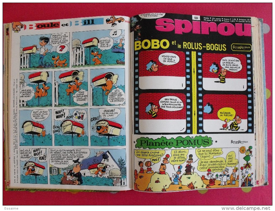 Reliure Spirou N° 118 De 1970. N° 1681 à 1693. Avec Les Mini-récits Ou Suppléments. Bel état - Spirou Magazine