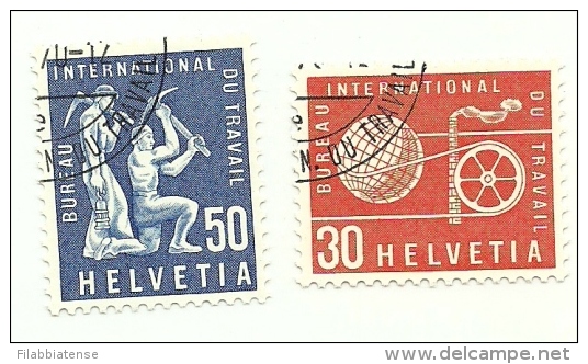 1960 - Svizzera S412/13 Org. Internaz. Del Lavoro C3494, - OIT