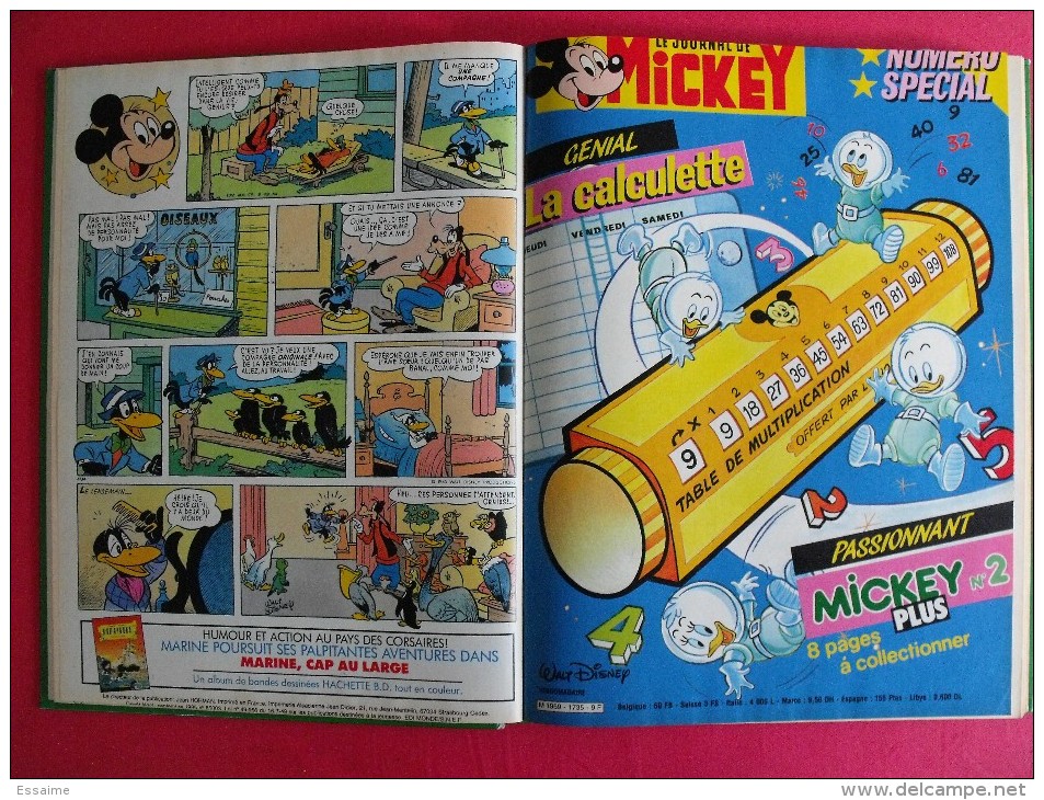 Reliure Journal De Mickey N° 117 De 1985. N° 1733 à 1741.  Bel état - Other & Unclassified