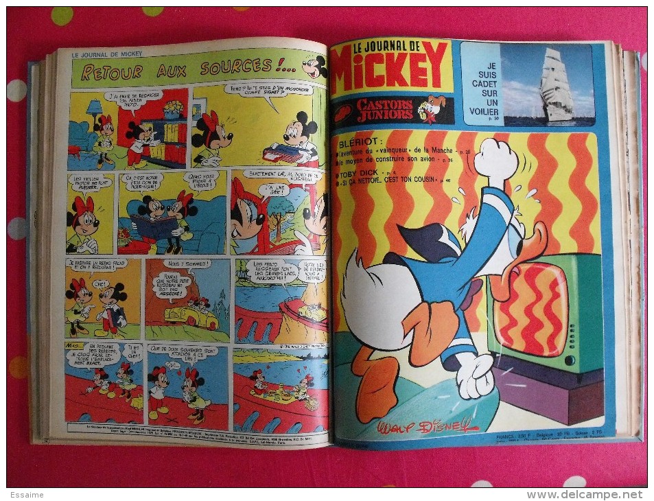 Reliure Journal De Mickey N° 66 De 1975. N° 1194 à 1206.  Complet - Altri & Non Classificati