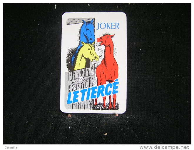 Playing Cards/Carte A Jouer/1 Dos De Cartes-joker-the World/Publicité,Le Tierce Agence Hippiques Officielle ( Bruxelles) - Autres & Non Classés