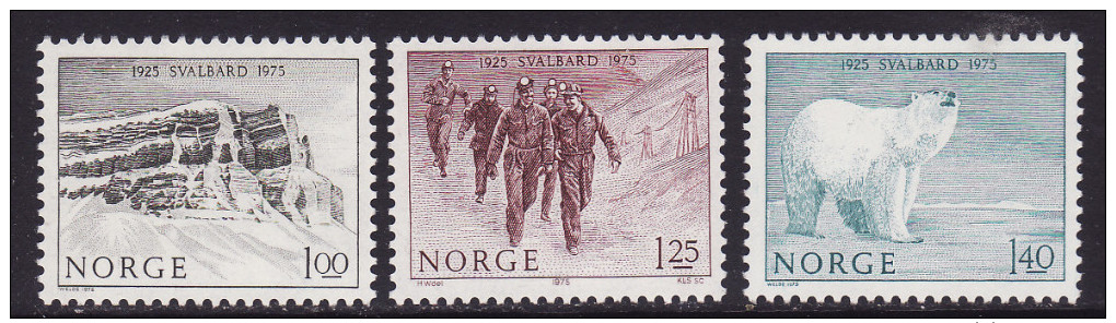 Norway #660-62 F-VF Mint NH ** Spitzbergen - Unused Stamps