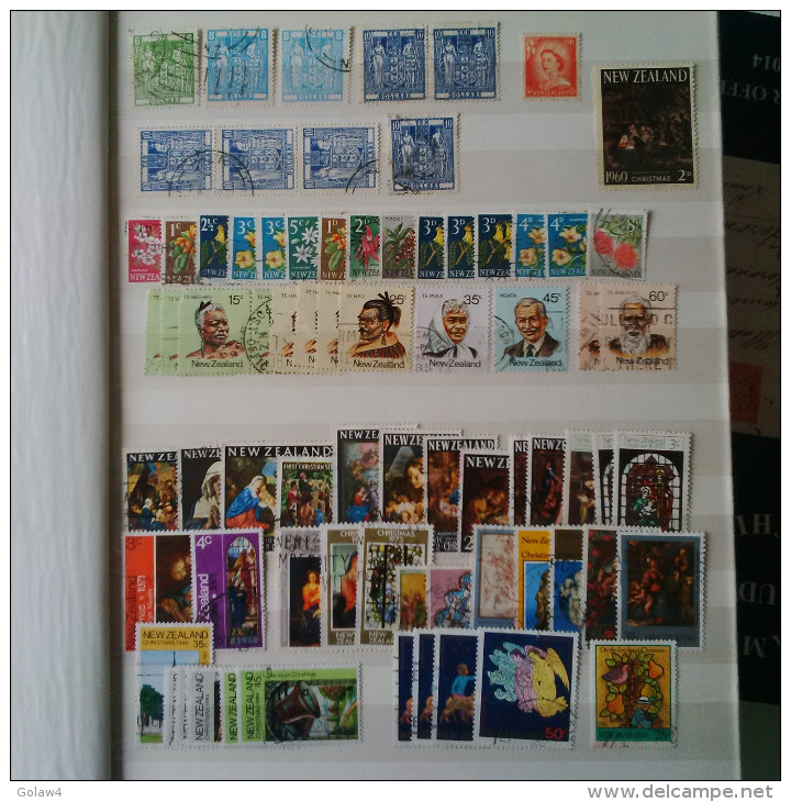 12348# NEW ZELAND COLLECTION LOT STAMPS POSTAL & FISCAL MNH & Canceled +430 A$ - Collections, Lots & Series