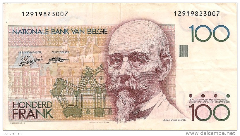 Billet De 100 Francs Belge - Nationale Bank Van Belgie - Frank Honderd - [ 9] Collections