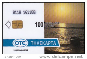 Telefonkarte Griechenland  Chip OTE   Nr.51  1994  Ø118  Aufl. 1.582.000 St. Geb. Kartennummer   161188 - Griechenland