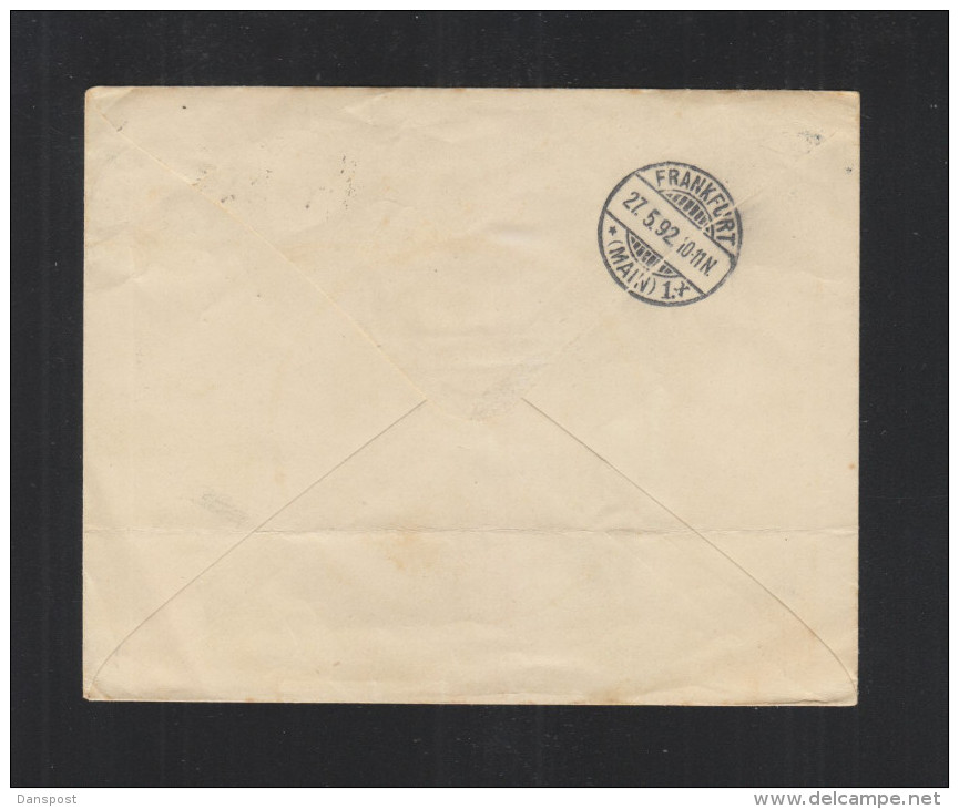 Brief 1892 Anvers - Enveloppes-lettres