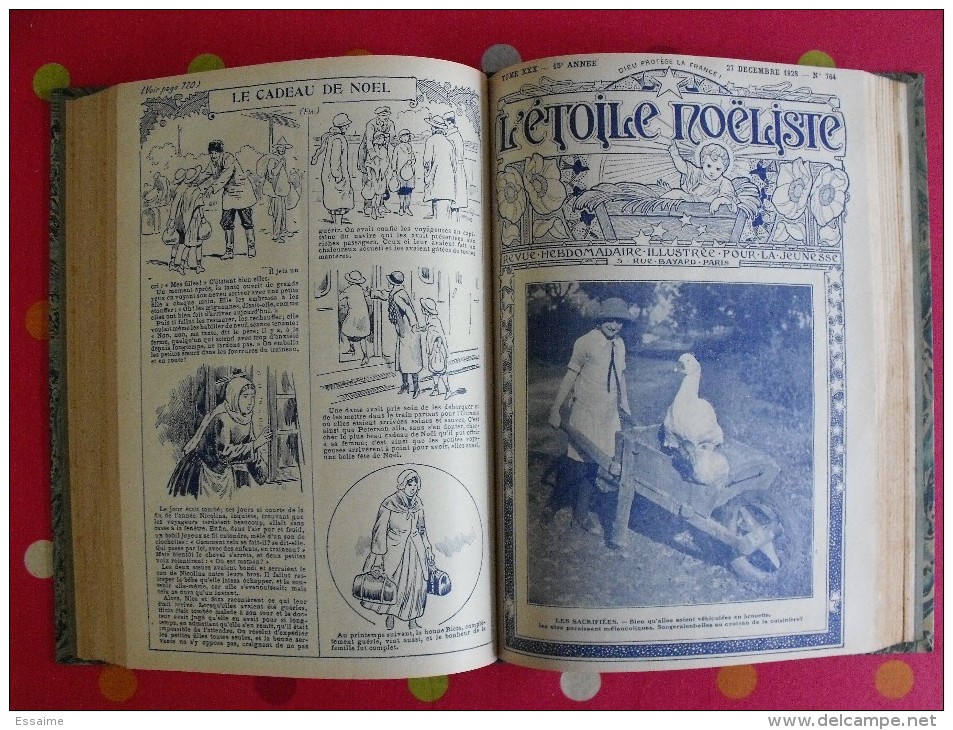 reliure de 22 n° de L'étoile Noëliste. n° 752 à 773. 1928-1929.