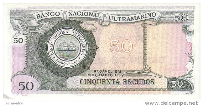 MOZAMBIQUE  50 Escudos   Emission Du 27 Octobre 1970    Pick 116     ***** BILLET  NEUF ***** - Moçambique