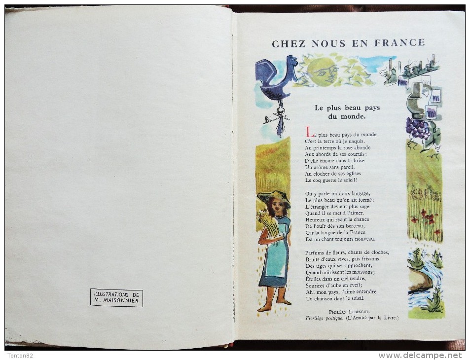 E. Gardet / M.L. Péchenard - Chez Nous En France - Lectures - Classiques Hachette - ( 2 Ex. 1956 Ou 1958 ) . - 6-12 Years Old