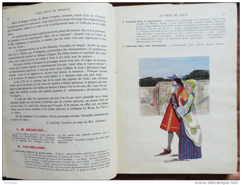 E. Gardet / M.L. Péchenard - Chez nous en France - Lectures - Classiques Hachette - ( 2 Ex. 1956 ou 1958 ) .