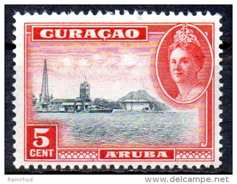 CURACAO 1942 Aruba -  5c. - Black And Red  MH - Curaçao, Nederlandse Antillen, Aruba