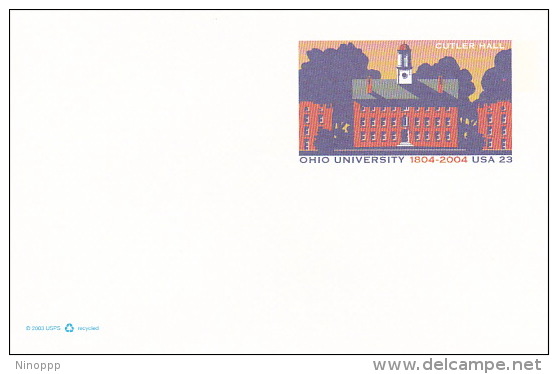 United States 2004 Ohio University Prepaid Postcard Unused - 2001-10