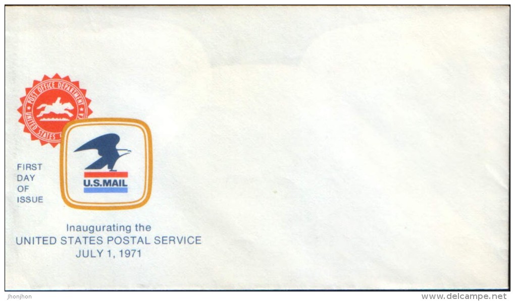 United States- Postal  Cover Unused, 1971  - Air Mail - 1961-80