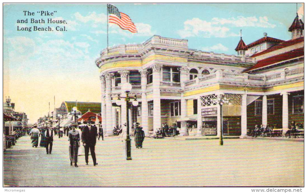 The "Pike" And Bath House - Long Beach, California - Long Beach