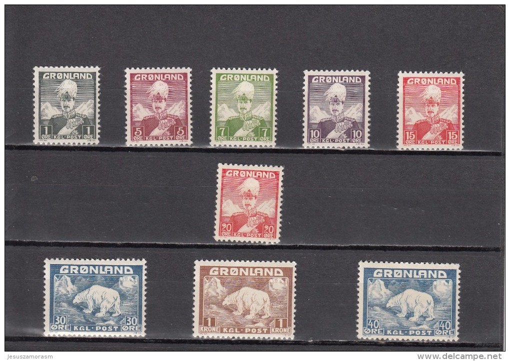 Groelandia Nº 1 Al 9 - Unused Stamps