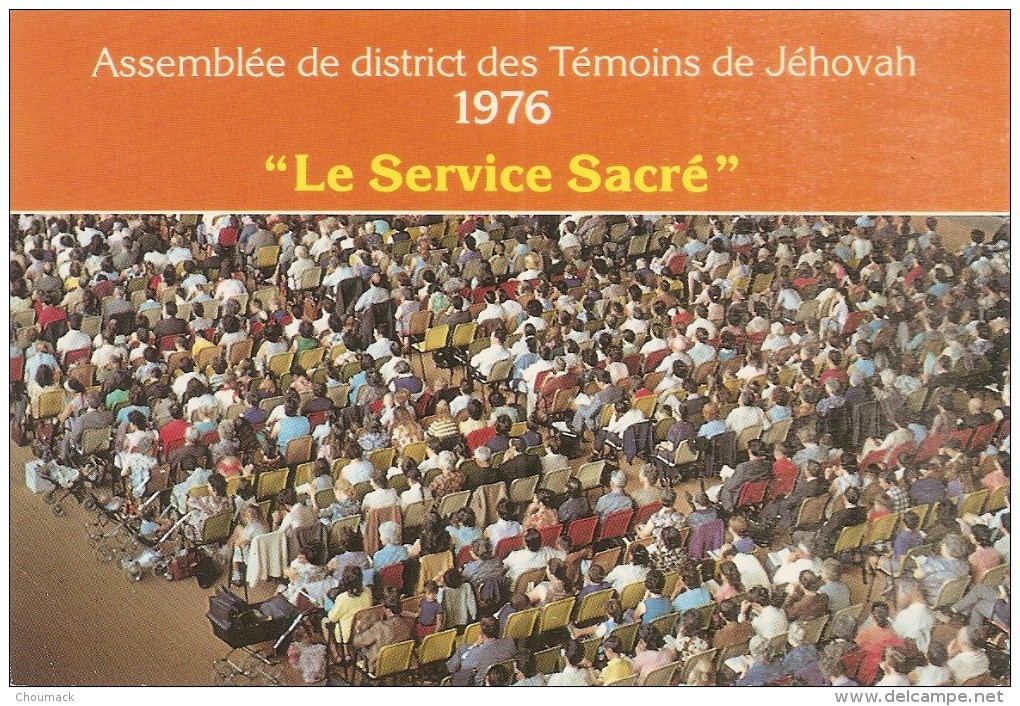 1976 Assemblée De District Des Témoins De Jéhovah " Le Service Sacré " - Otros & Sin Clasificación