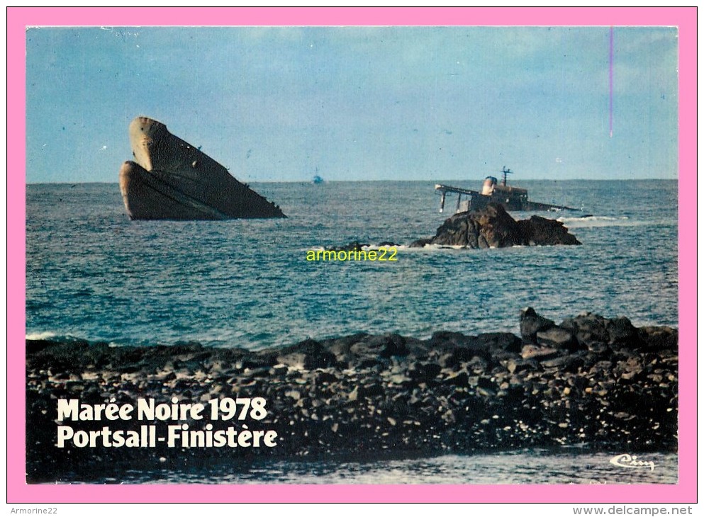 CPM  PORTSALL Marée Noire 16 Mars 1978  L Etrave De L Amoco Cadiz  ............. - Autres & Non Classés