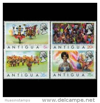 ANTIGUA 1973 - Scott# 312-5 Carnival Set Of 4 MNH (XC893) - Antigua En Barbuda (1981-...)