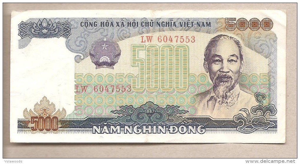 Vietnam - Banconota Circolata Da 5000 Dong - 1987 - Vietnam