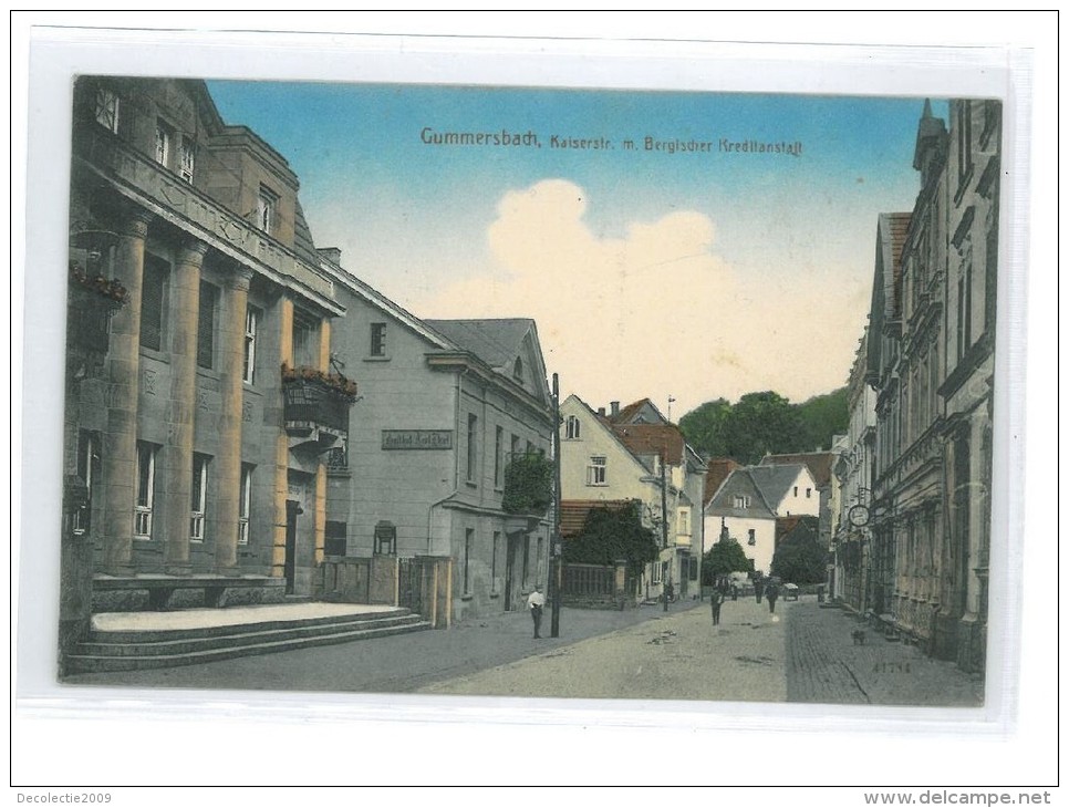 B82428 Germany North Rhine Gummersbach Kaiserstrasse Perfect Front/back Image - Gummersbach