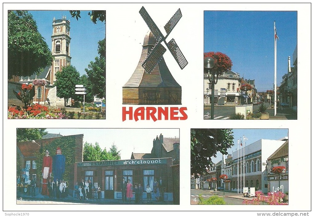 NORD PAS DE CALAIS - 62 - PAS DE CALAIS -  HARNES - - CPM GF Couleur - Multivues - Harnes