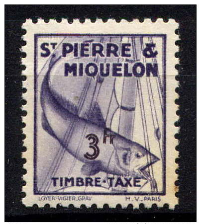 St PIERRE - N° T41** - MORUE - Unused Stamps