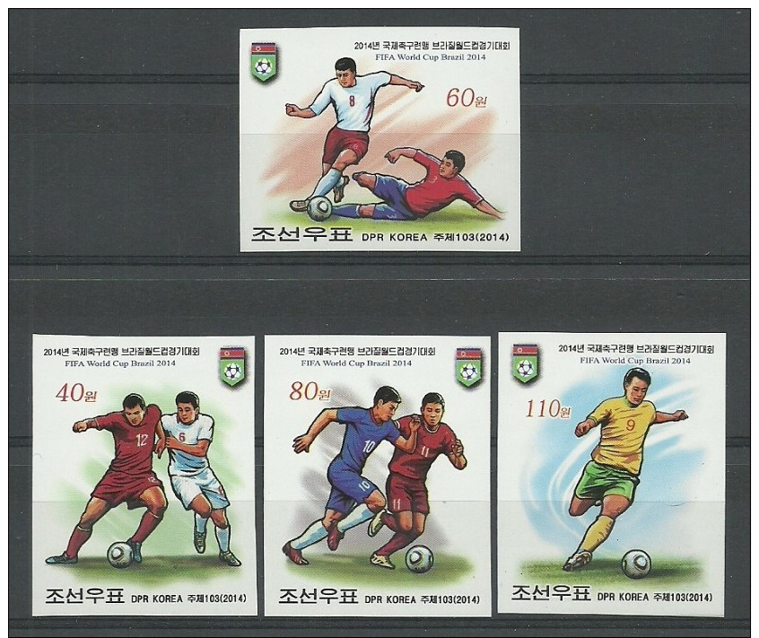 Korea N. 2014 FIFA World Cup  Brazil  Imperf *** - 2014 – Brazilië