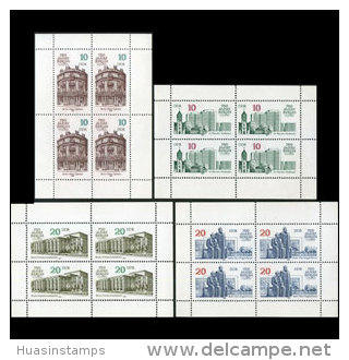 DDR 1987 - Scott# 2628a-31a S/S(4) Buildings MNH (XR696) - Unused Stamps