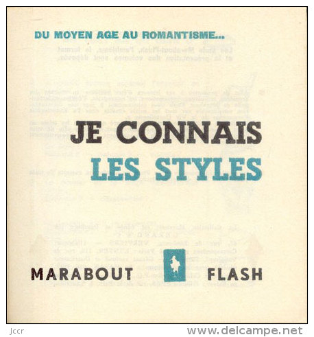 Je Connais Les Styles Meubles - Lustres - Porcelaines - Curiosités - Marabout Flash N°59 - 1960 - Innendekoration