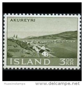 ICELAND 1963 - Scott# 356 View Of Akureyri Set Of 1 MNH (XB744) - Ungebraucht