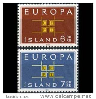 ICELAND 1963 - Scott# 357-8 Europa Set Of 2 MNH (XB750) - Neufs