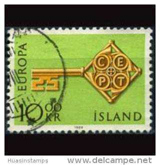 ICELAND 1968 - Scott# 395 Europa 10k Used (XH400) - Gebraucht