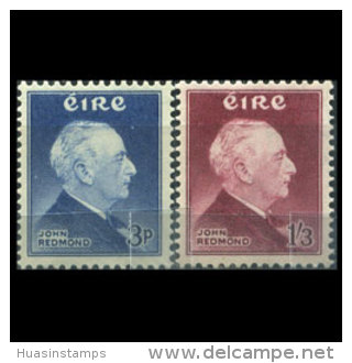 IRELAND 1957 - Scott# 157-8 Politician Redmond Set Of 2 LH (XB331) - Nuevos