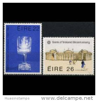 IRELAND 1983 - Scott# 557-8 Goblet And Bank Set Of 2 MNH (XM179) - Neufs