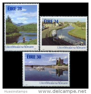 IRELAND 1986 - Scott# 662-4 Waterways Set Of 3 MNH (XI792) - Neufs
