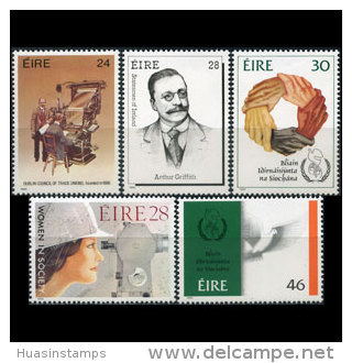 IRELAND 1986 - Scott# 669-73 Anniversaries Set Of 5 MNH (XH924) - Ungebraucht