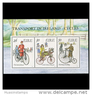 IRELAND 1991 - Scott# 826a S/S Bicycle MNH (XJ314) - Ungebraucht