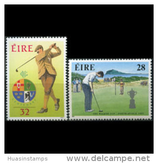 IRELAND 1991 - Scott# 839-40 Golf Club Set Of 2 MNH (XJ410) - Neufs