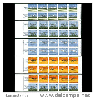 MARSHALL IS. 1989 - Scott# C22a-5b Booklets-Aircrafts Set Of 5 CTO (XN986) - Islas Marshall