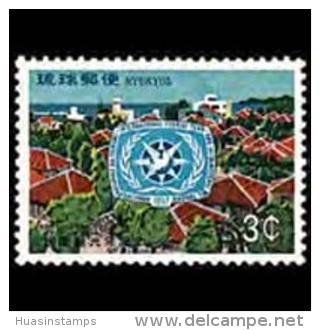 RYUKYU IS. 1967 - Scott# 162 Intl.Tourist Year Set Of 1 MNH (XE278) - Riukiu-eilanden