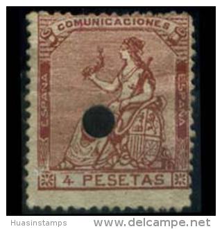 SPAIN 1873 - Scott# 199 Espana 4p Used (XI732) - Used Stamps
